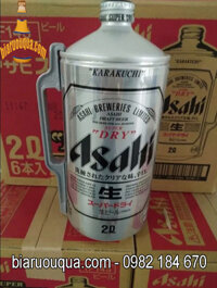 Bia Asahi Super Dry 5% chai nhôm 2 lít giá rẻ Hà Nội