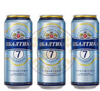 Bia Baltika 7- Lon 450ml 5%vol nhập khẩu Nga thùng 24 Lon