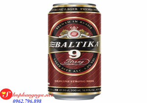 Bia Baltika 9 - 8%, lon 500ml
