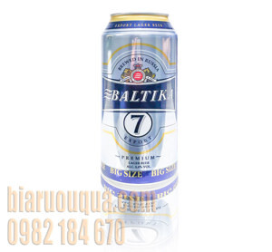 Bia Baltika số 7 5% - 900ml, 12 lon