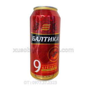 Bia Baltika số 9 8% Nga 24 lon 450ml