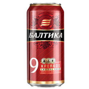 Bia Baltika số 9 Nga  8% -12 lon 900ml