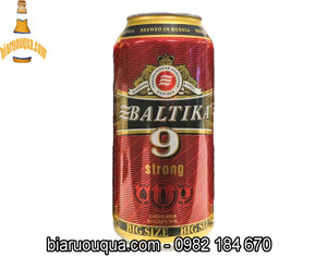 Bia Baltika số 9 Nga  8% -12 lon 900ml