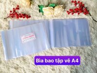 BÌA BAO KIẾNG TẬP VẼ A4 (NGANG) 20.5