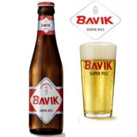 Bia Bavik Super Pils 5.2% vol chai 330 ml nhập khẩu Bỉ