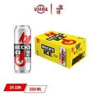 Bia Beck’s Ice Sleek Can Thùng 24 Lon 330ml - Phiên bản 2022.