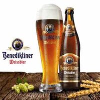 Bia Benediktiner Weissbier Dunkel Đức 5.4% ABV chai 500ml