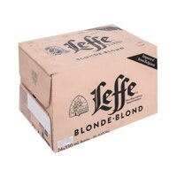 Bia Bỉ Leffe vàng 6.6% - Leffe Blonde - 1 thùng 24 chai 330ml