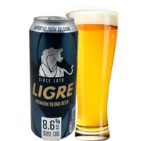 Bia Bỉ Ligre Premium Blond Beer 8,6% - Lon 500ml - Thùng 24