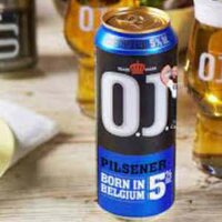 Bia Bỉ OJ Pilsner 5 %vol lon xanh 500ml nhập khẩu nguyên thùng