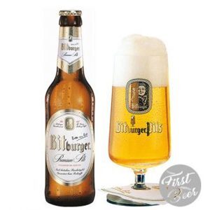 Bia Bitburger premium - Thùng 24 chai 330ml