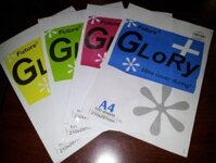 Bìa bóng kính A4 Glotxy (mỏng)