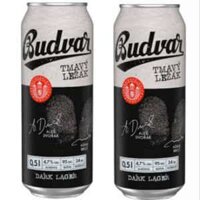Bia Budvar đen lon 500ml Dark 4,7% Thùng 24 Lon (Bia Tiệp)