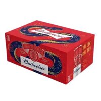 Bia Budweiser 5% Mỹ LD – thùng 24 lon 330 ml (mẫu Tết)