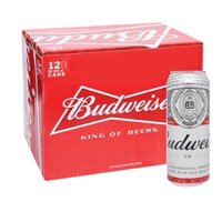Bia Budweiser 500ml thùng 12 lon