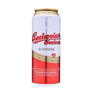 Bia Budweiser Budvar lon 500ml