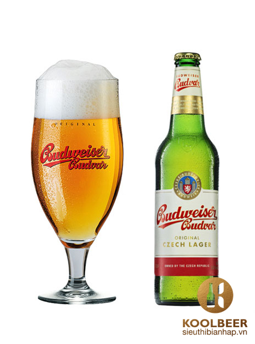 Bia Budweiser Budvar Original - Thùng 24, chai 330ml