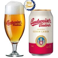 Bia Budweiser Budvar Original 5%, Lon 330ml, Thùng 24 Lon