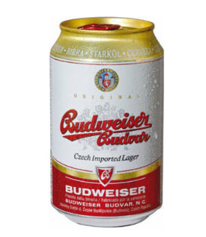 Bia Budweiser Budvar vàng thùng 24 lon x 330ml