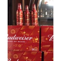 Bia Budweiser chai nhôm.