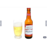 BIA BUDWEISER CHAI THỦY TINH