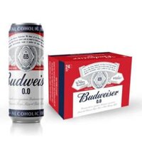 Bia Budweiser Không Cồn 0.0% vol Thùng 24 Lon 330ml