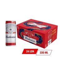 Bia Budweiser lon cao, thùng (24*330ml, 5%),
