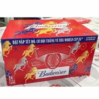 Bia Budweiser Tết Đỏ 5% vol Thùng 24 lon 330ml