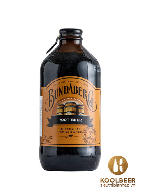 Bia Bundaberg Root Beer Thùng 12 chai 375ml