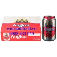 Bia Campuchia Angkor thùng 24 lon 330ml