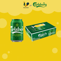 Bia Carlsberg Danish Pilsner - Thùng 24 lon x 330ml [ Hoả Tốc ]