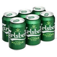 Bia Carlsberg Danish Pilsner 330ml/Lon Lốc 6 Lon