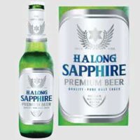 Bia chai Hạ Long Sapphire Premium két 24 chai 330 ml