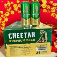 Bia Cheetah lager hãng Camel Việt Nam 5 %vol thùng 24 lon 500 ml