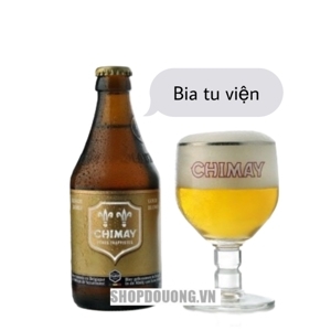 Bia Chimay vàng 4,8% Bỉ – chai 330ml