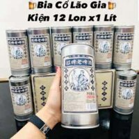 Bia Cổ Lão Gia – bia lúa mì thủ công Trung Quốc lon 1 Lít kiện 6 lon/12lon