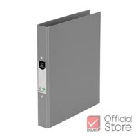 Bìa còng 2 nhẫn lưu trữ tài liệu Elephant cỡ A4 - 221 loại 3.5cm khóa chắc chắn chống thấm nước - Xám