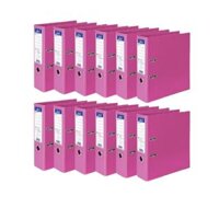Bìa còng chống nước kẹp tài liệu 7cm khổ 200F nhiều màu Elephant - HỒNG