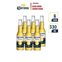 Bia Corona Extra nhập khẩu lốc 6 chai (330ml/chai)
