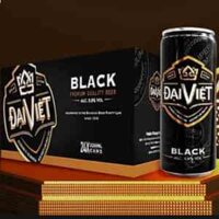 Bia Đại Việt Black 5.8% vol thùng 24 lon 330ml