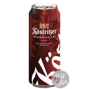 Bia đen Kostritzer Schwarzbier 4.8% – Thùng 24 Lon x 500ml