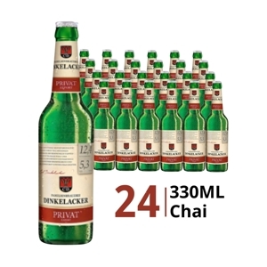 Bia Dinkelacker Privat Export 5.3% - Thùng 24, Chai 330ml
