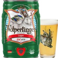 Bia Đức Wolpertinger Lager 4,9% - Bom 5 Lit - Thùng 2