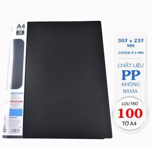 Bìa đựng hồ sơ 20 lá sức chứa 100 tờ A4 80gsm Thiên Long Flexoffice FO-DB007