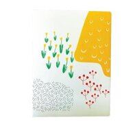 Bìa đựng tài liệu A4 KINARY, file lá có 20 túi lá, màu Pastel 4 màu - Vàng