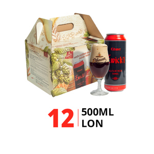 Bia Eibauer Zwick'l Dunkel 6,7% - 12 Lon 500ml