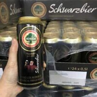 Bia Eichbaum Schwarzbier lon 500ml thùng 24 lon (Bia Cây Sồi đen của Đức)