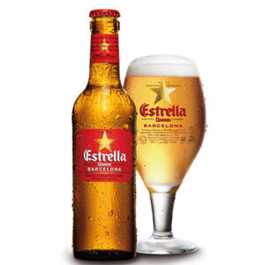 Bia Estrella Damm Barcelona 4.6% - chai 330ml