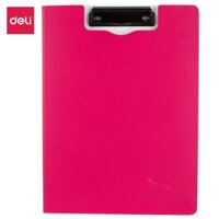 Bìa File Bảng Kẹp Tài Liệu Văn Phòng Trình Ký A4 Deli - Nhiều Màu Sắc Pastel Lưu Trưc Tài Liệu Chứng Từ Hồ Sơ - EF75002 CF750 - Đỏ