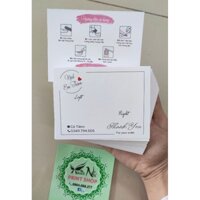 Bìa gắn móng giả, card nailbox, tag nail thiết kế theo yêu cầu, kích thước 9x11